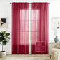 SpaceDresser Sheer Voile Curtains for Living Room 84 Inch Long 2 Panels