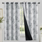 SimpleHome Cream 100% Blackout Curtains Room Darkening Living Room 84 Inch