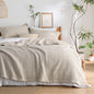 Bedsure Quilts Queen Size - Queen Quilt Bedding Set Bedspread Coverlet Comforter, Lightweight Neutral Striped Bedding, 3-Piece Set with 90"x96" Coverlet & 2 Pillow Shams, All-Season Soft Microfiber