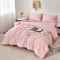 PERFEMET 5 Pieces Lavender Purple Comforter Set Twin Girls Pom Bedding Sets