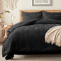 Zzlpp Queen Comforter Set 7 Piece, Beige Bed in a Bag Queen Bedding Sets