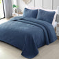 Exclusivo Mezcla Ultrasonic Full Queen Quilt Bedding Set, Beige Cream