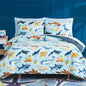 Twin Comforter Set for Boys-5 Pieces Ball Glow in the Dark Bedding Set