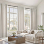 Topfinel Cream Linen Blackout Curtains 84 Inch Long for Bedroom Living Room, Ivory Pinch Pleat Back Tab Full Blackout Drapes Farmhouse Boho Curtains for Window, White Neutral Curtains 52" X 84" 7 FT