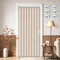 Vatge Closet Door Curtain Room Divider Drapes, Pleated Folding Style Curtains for Doorways Curtain for Bedroom Without Door,1 Panel with Tieback, W39 x L78, Black