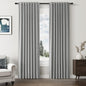 Guken Cream Linen Blackout Curtains 84 Inch Length 2 Panels Set for Living Room Bedroom Back Tab Thermal Insulated 100% Black Out Drapes Room Darkening Window Curtain Ivory Natural Beige
