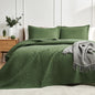 Hansleep Queen Quilt White Quilts Queen Size 3 Pieces (1 Quilt, 2 Shams)