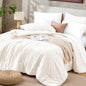 Sasttie Navy Blue Queen Comforter Set 7-Piece, Pre-Washed Bed in a Bag