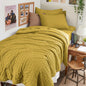 Full Comforter Set - 7PCS Bed in a Bag, Seersucker Bedding Set, Dark Grey