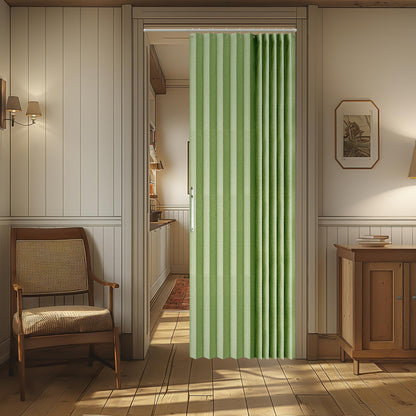 AJAZZ Blackout Accordion Door Magnetic Door Curtain Folding Closet Doors Curtain Invisible for Bedroom Room Living Room Doorway, Grey 42" W x 78" L, 1 Panel