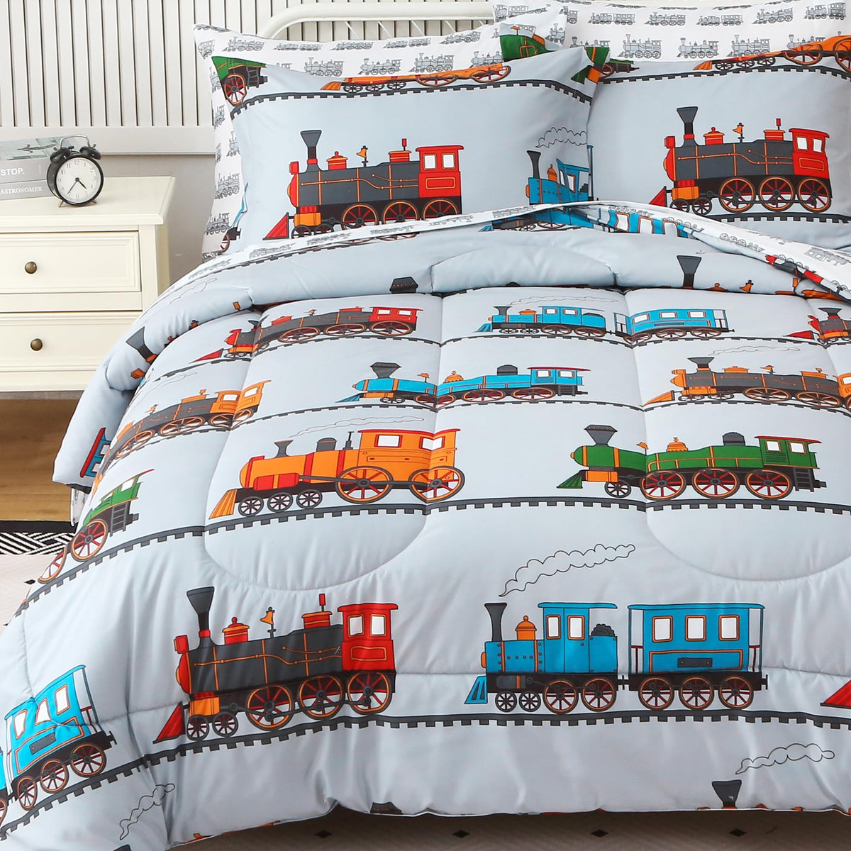 Viviland Kids Twin Bedding Sets, Boys Comforter, Cow Print