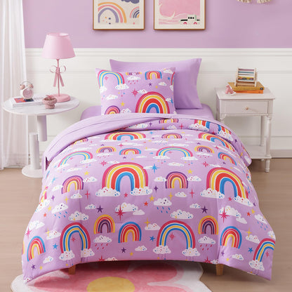 Twin Bedding Sets for Boys - 5 Pieces Space Bedding Twin Comforter Set