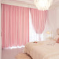 XiDi Blackout Curtains for Girls Bedroom Decor Pink Kids Rainbow Curtains
