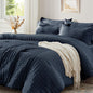 Zzlpp Queen Comforter Set 7 Piece, Green Bed in a Bag Queen Bedding Sets