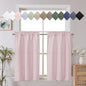 Chyhomenyc 2 Panels White Kitchen Curtains 36 Inch Length Tier Curtain