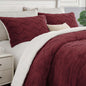 BEDELITE Fluffy Sherpa Queen Comforter Set,Grey