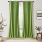 Guken Cream Linen Blackout Curtains 84 Inch Length 2 Panels Set for Living Room Bedroom Back Tab Thermal Insulated 100% Black Out Drapes Room Darkening Window Curtain Ivory Natural Beige