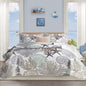 Tritard 3 Piece Coastal Quilt Sets Full/Queen Size Bedding Set, Blue