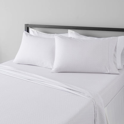 Amazon Basics Lightweight Super Soft Easy Care Breathable Microfiber 4 Piece Bed Sheets Set with 14-Inch Deep Pockets, Full, Navy Blue, Solid