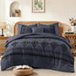 MaiRêve Embroidery Queen Comforter Set 7 Pieces Burnt Orange Bed in a Bag