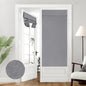 HOMEIDEAS 100% Blackout Linen Door Curtains for French Door 26x68 Inch