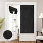HOMEIDEAS 100% Blackout Linen Door Curtains for French Door 26x68 Inch