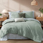 Monbix Queen Comforter Set - 7 Pieces Soft Bed in a Bag Queen Bedding Sets