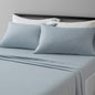 Amazon Basics Lightweight Super Soft Easy Care Breathable Microfiber 4 Piece Bed Sheets Set with 14-Inch Deep Pockets, Full, Navy Blue, Solid