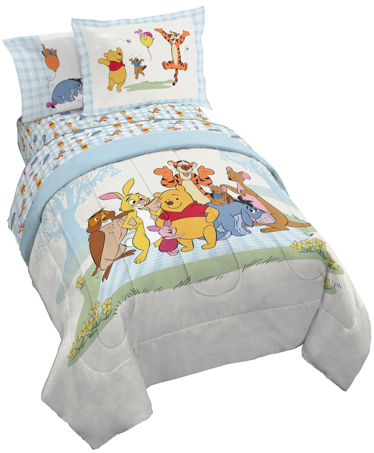 KPOP Demon Hunters Twin Comforter Set 5 Piece Kids Cartoon Bedding, Purple