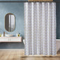 Amazon Basics 8-Gauge PEVA Shower Curtain or Liner with Mesh Storage Pockets - 72" x 72", Clear