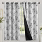 SimpleHome Cream 100% Blackout Curtains Room Darkening Living Room 84 Inch