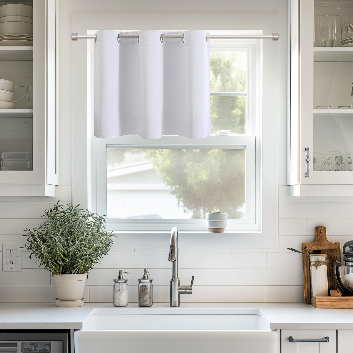 ChrisDowa Blackout Curtains Door Curtain for Doorway Privacy Closet Drapes