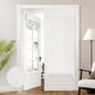 HOMEIDEAS 100% Blackout Linen Door Curtains for French Door 26x68 Inch