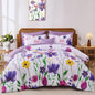 Annibedding Queen Comforter Set 8 Pieces Pink Floral Bed in Bag All Season