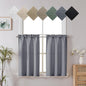Chyhomenyc 2 Panels White Kitchen Curtains 36 Inch Length Tier Curtain