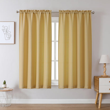 Chyhomenyc 2 Panels White Kitchen Curtains 36 Inch Length Tier Curtain