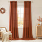 Nanspring Linen Kitchen Window Curtains Over Sink for Cafe 36x36 Inch Cream