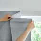 Jilron Adhesive Curtain,100% Blackout Curtains, No Drilling, Suitable for Multi-Scenes Privacy Protection (Black - W35 × L60 in)