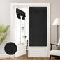 HOMEIDEAS 100% Blackout Linen Door Curtains for French Door 26x68 Inch