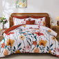 Annibedding Queen Comforter Set 8 Pieces Pink Floral Bed in Bag All Season