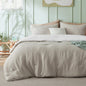 Bedsure Queen Comforter Set Prewashed Soft Bedding Set 3Pcs White 90"x90"
