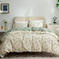 Comforter Queen Set Grid Black 100% Soft Washed Microfiber Jacquard 3 Pieces Grid Bedding Sets Grey White Comforter Queen for All Seasons and 2 Pillowcases Comfort Breathable