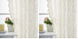 ALIGOGO Short White Lace Kitchen Curtains 36 Length 2 Panels W26 x L36 Inch