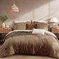 Monbix Queen Comforter Set - 7 Pieces Soft Bed in a Bag Queen Bedding Sets