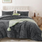 Smoofy Fluffy Queen Size Comforter 3 PCS - Pink Fleece Bedding Set