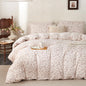 Comforter Queen Set Grid Black 100% Soft Washed Microfiber Jacquard 3 Pieces Grid Bedding Sets Grey White Comforter Queen for All Seasons and 2 Pillowcases Comfort Breathable