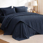 Love's cabin Quilts for Queen Bed Blue Bedspreads - Soft Bed Summer Lightweight Bedspread Comforter - Modern Style Coin Pattern Coverlet for All Season - 3 Pieces (1 Quilt, 2 Pillow Shams)