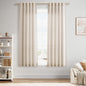 Nanspring Linen Kitchen Window Curtains Over Sink for Cafe 36x36 Inch Cream