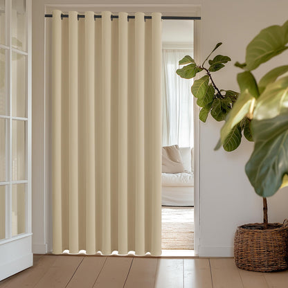 ChrisDowa Blackout Curtains Door Curtain for Doorway Privacy Closet Drapes