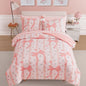 Twin Comforter Set with Sheets for Girls-5 Pieces Twin Bedding Sets